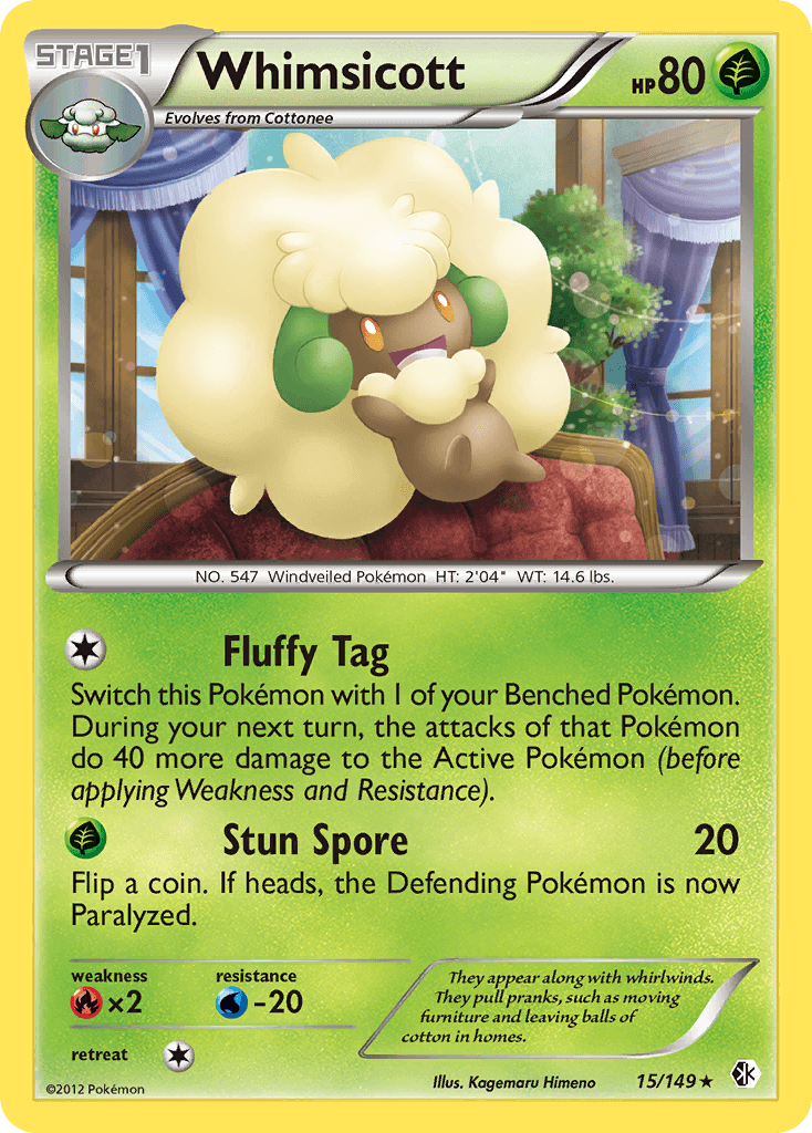 Whimsicott Pokémon card