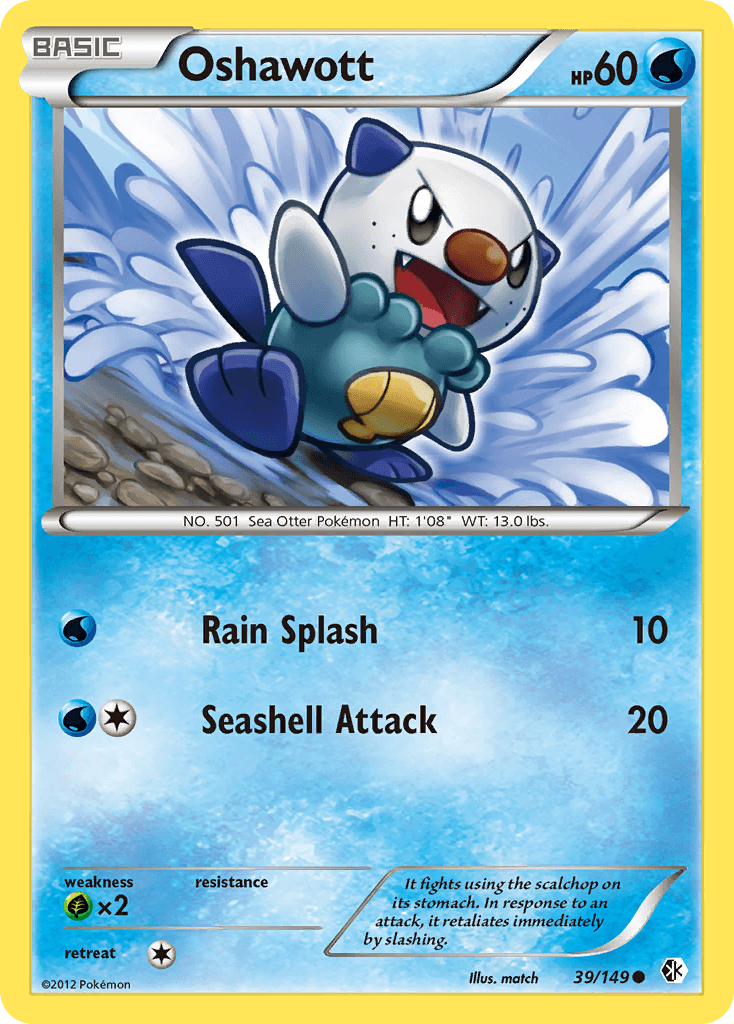 Oshawott Pokémon card