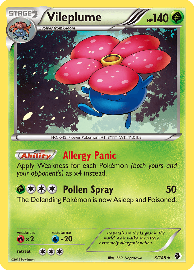 Vileplume Pokémon card