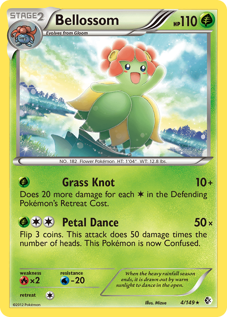 Bellossom Pokémon card