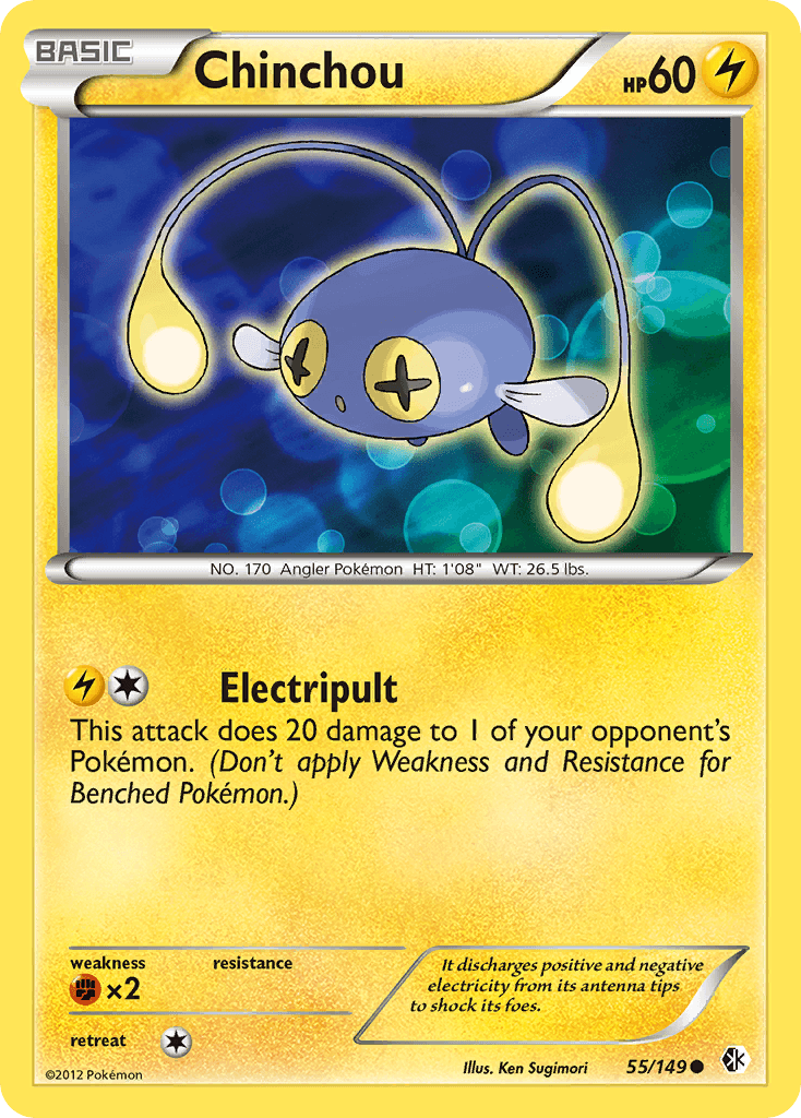 Chinchou Pokémon card
