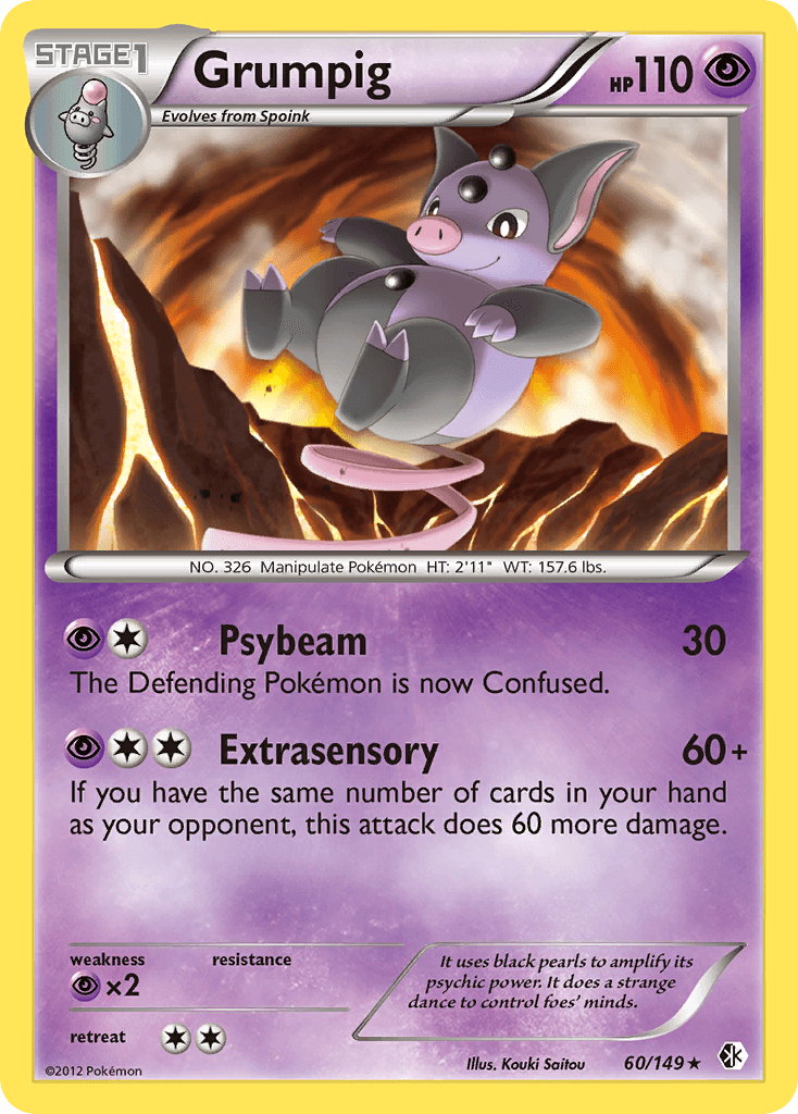 Grumpig Pokémon card