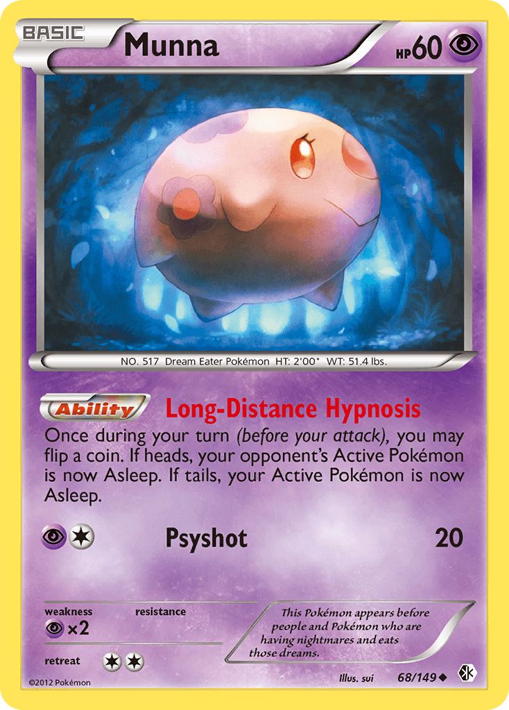 Munna Pokémon card