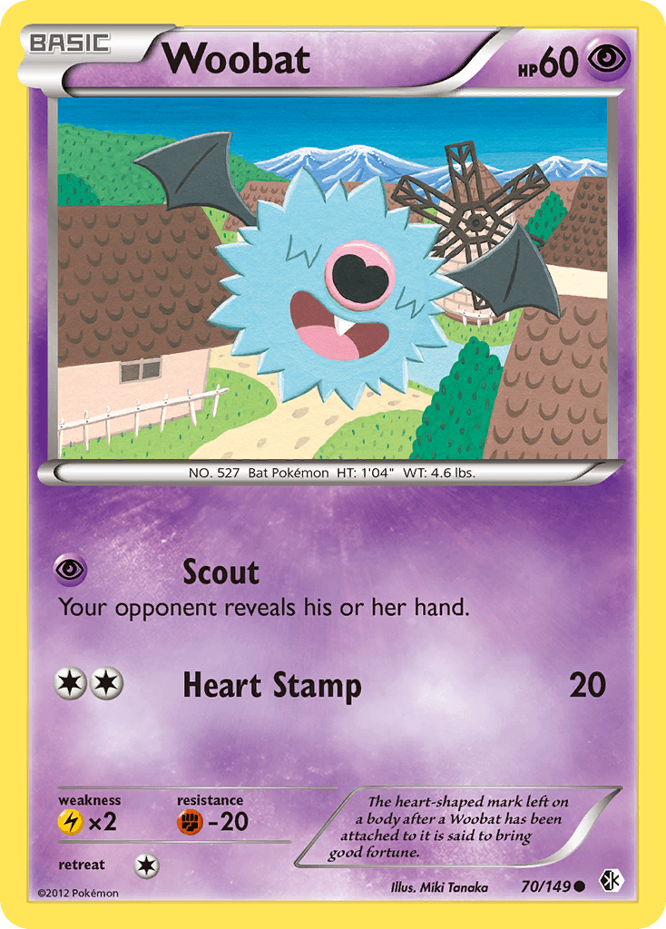 Woobat Pokémon card