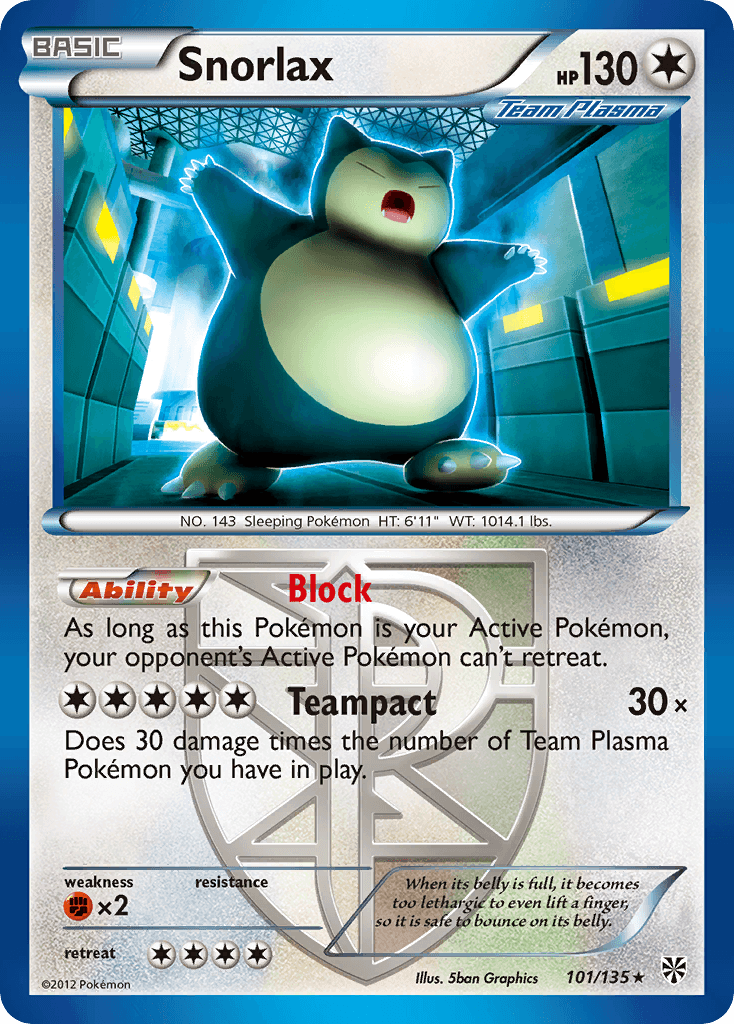 Snorlax from Plasma Storm