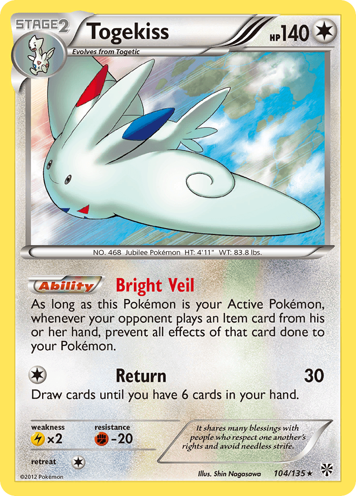 Togekiss Pokémon card