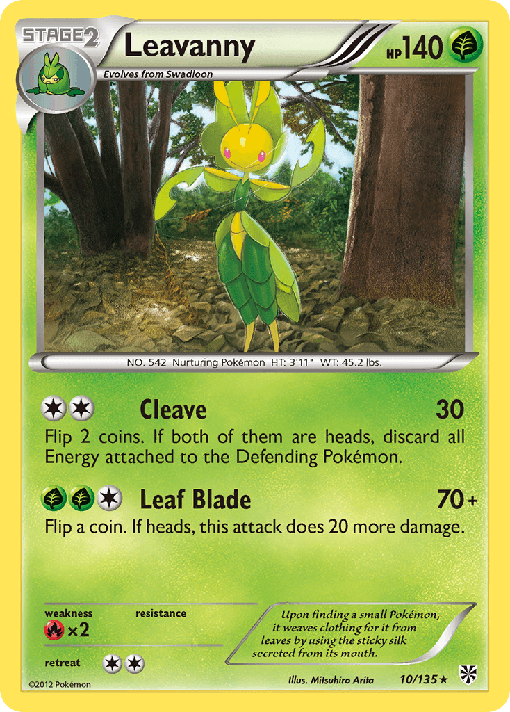 Leavanny Pokémon card
