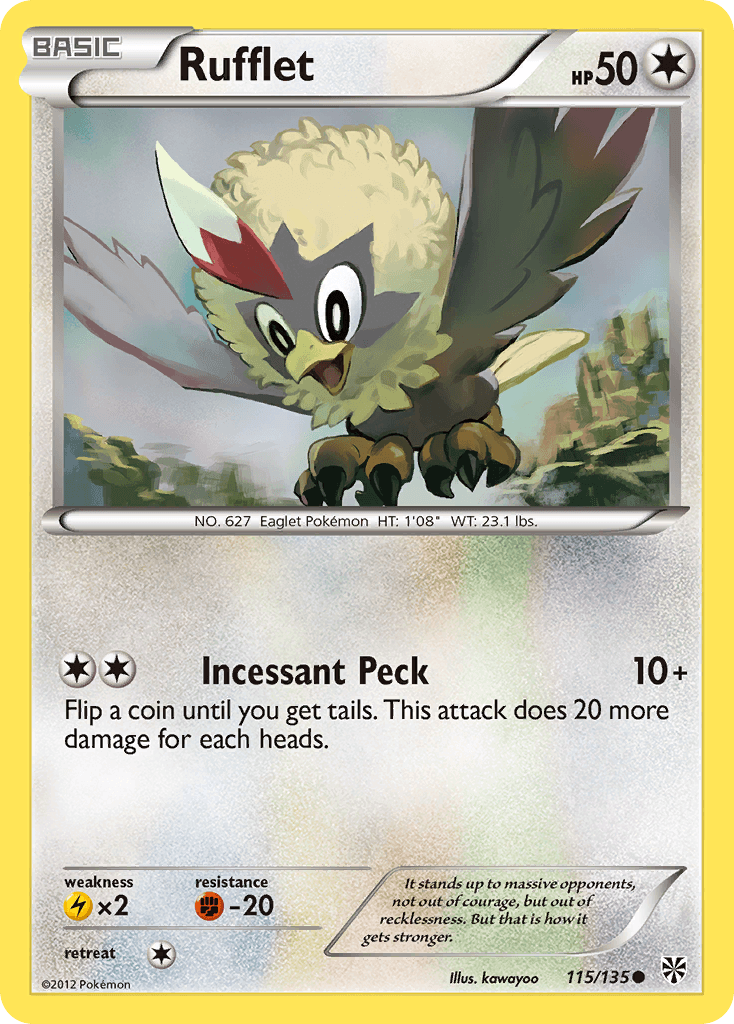 Rufflet Pokémon card