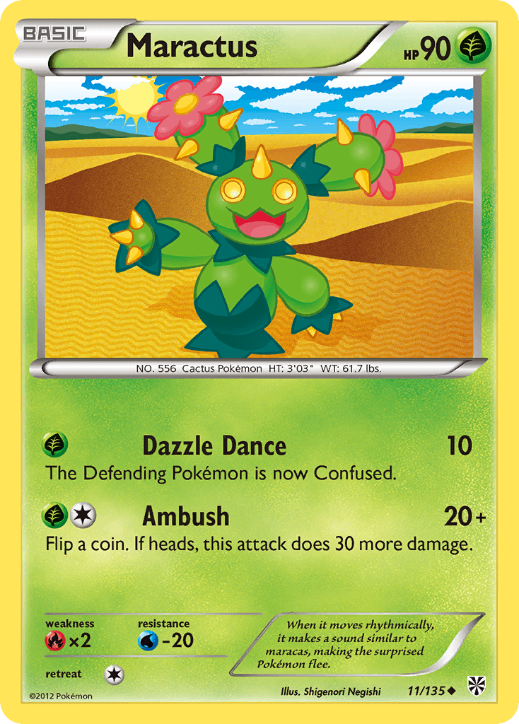 Maractus Pokémon card