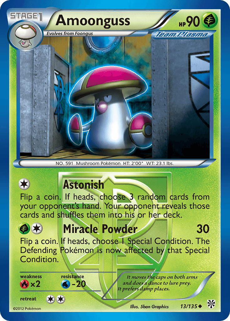 Amoonguss Pokémon card