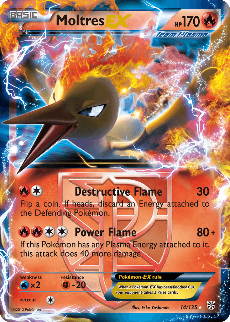Moltres-EX Pokémon card