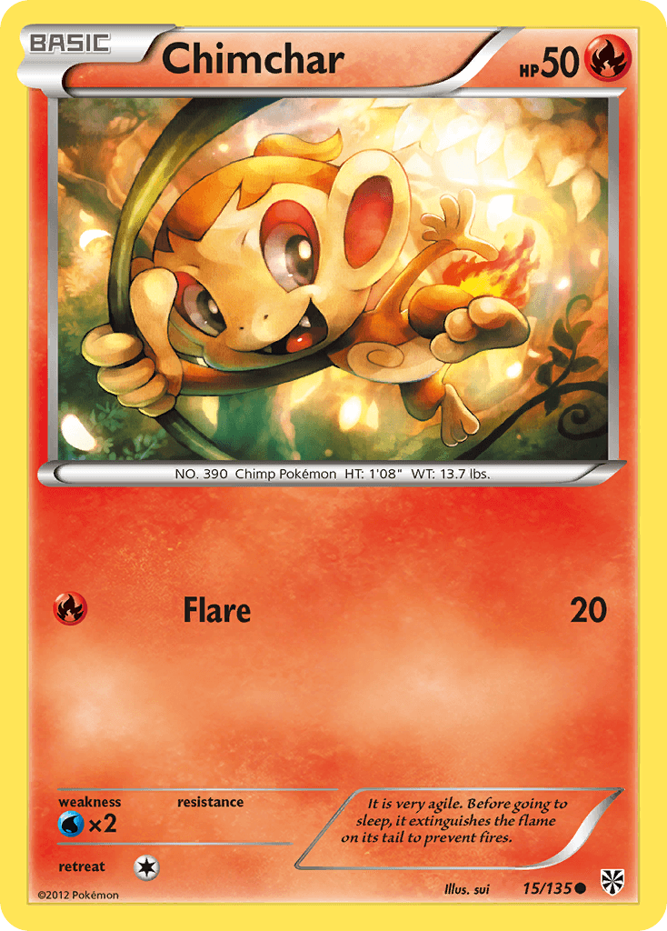 Chimchar Pokémon card