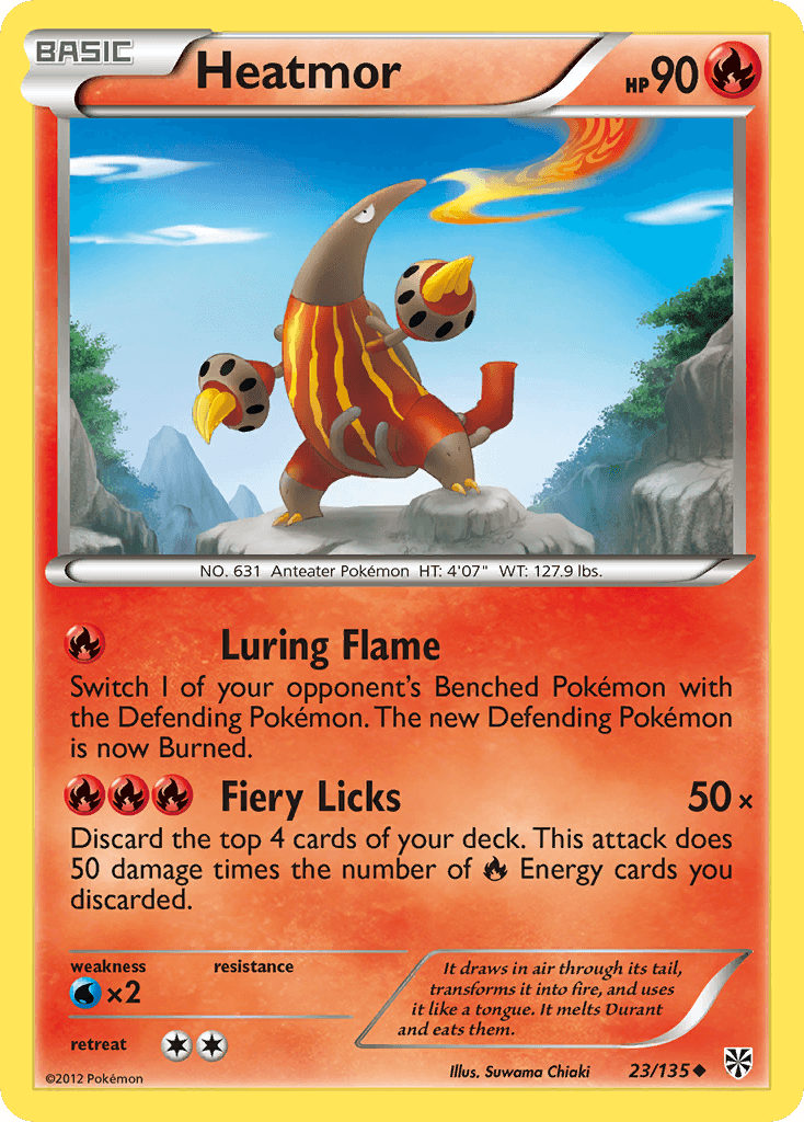 Heatmor Pokémon card