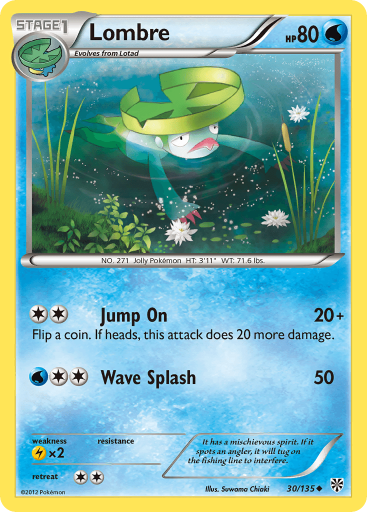 Lombre Pokémon card