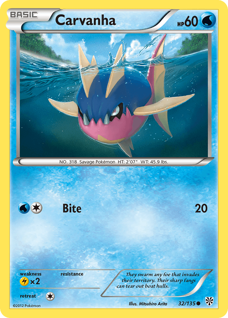 Carvanha Pokémon card