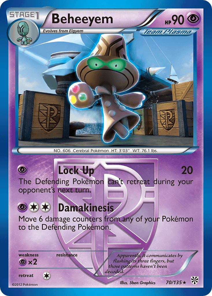 Beheeyem Pokémon card