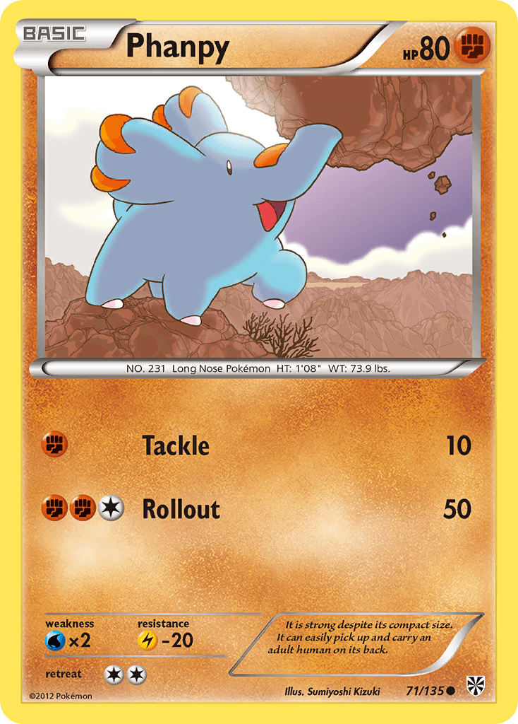 Phanpy Pokémon card