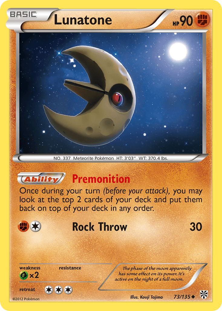 Lunatone Pokémon card