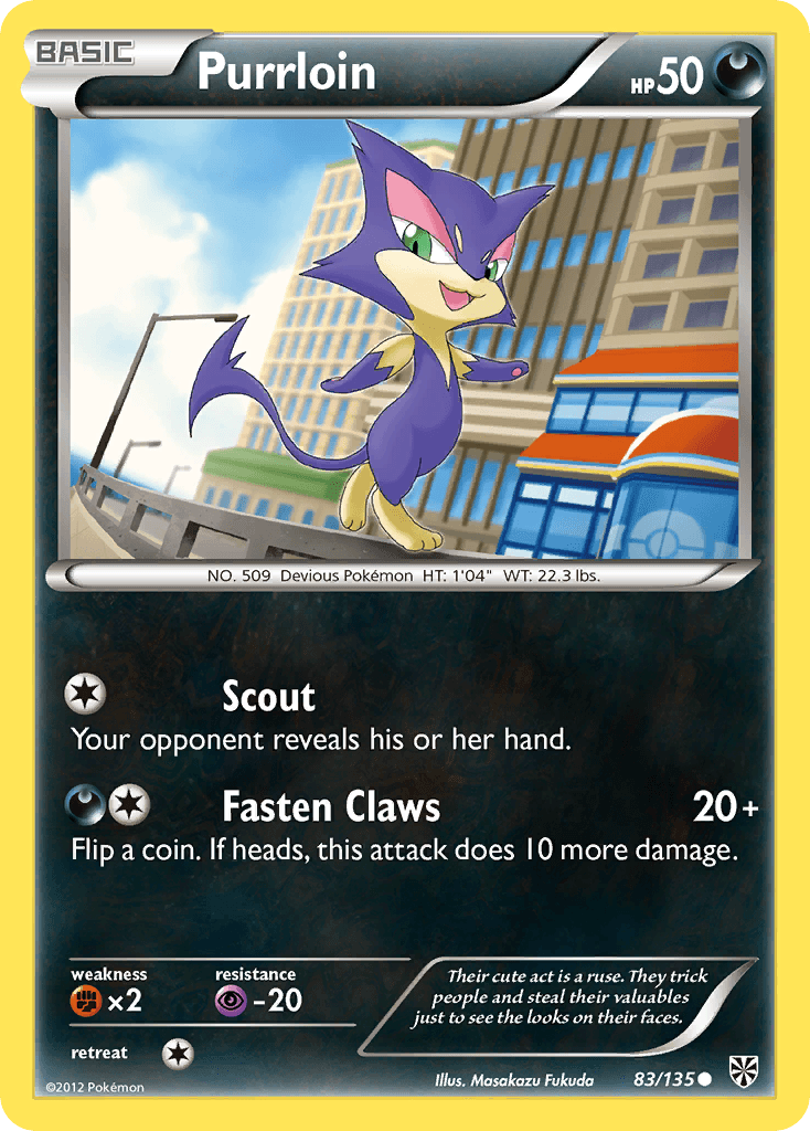 Purrloin Pokémon card