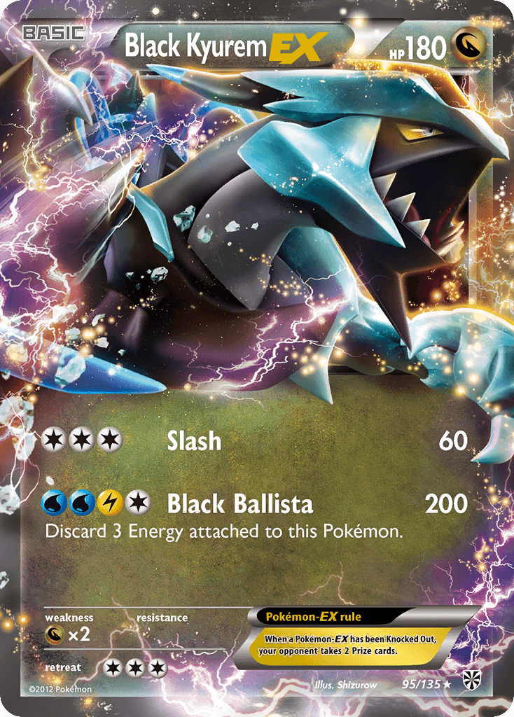 Black Kyurem-EX Pokémon card