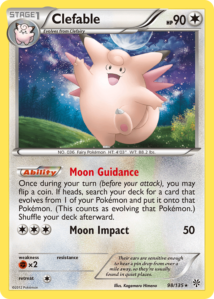 Clefable Pokémon card