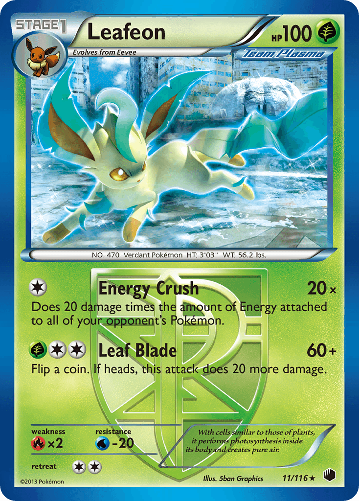 Leafeon Pokémon card