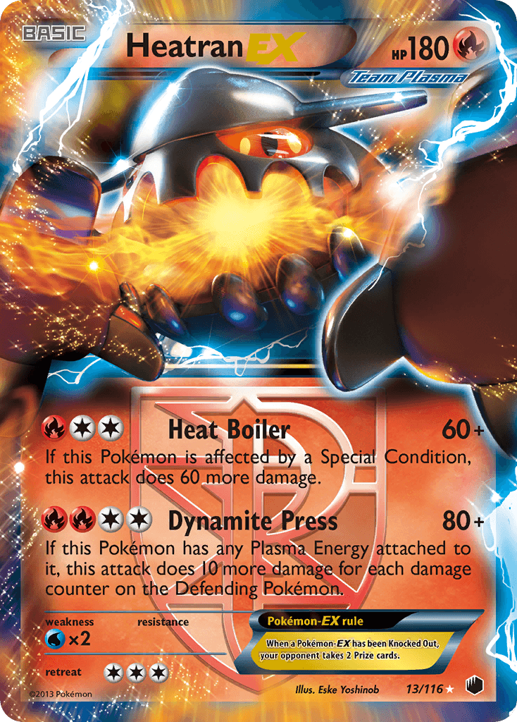 Heatran-EX Pokémon card