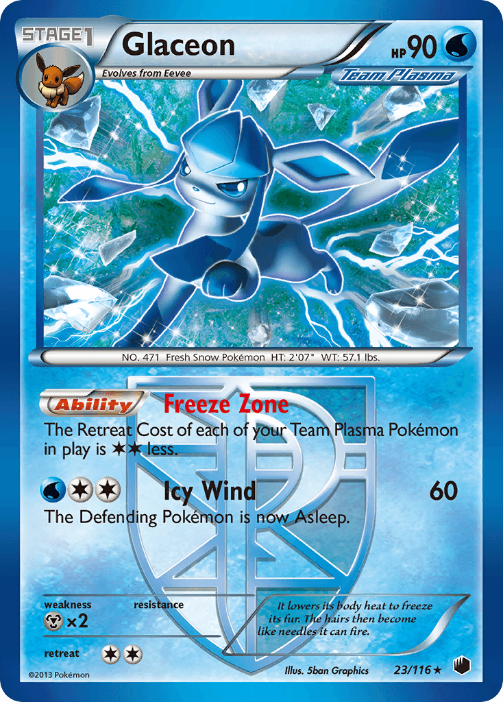 Glaceon Pokémon card