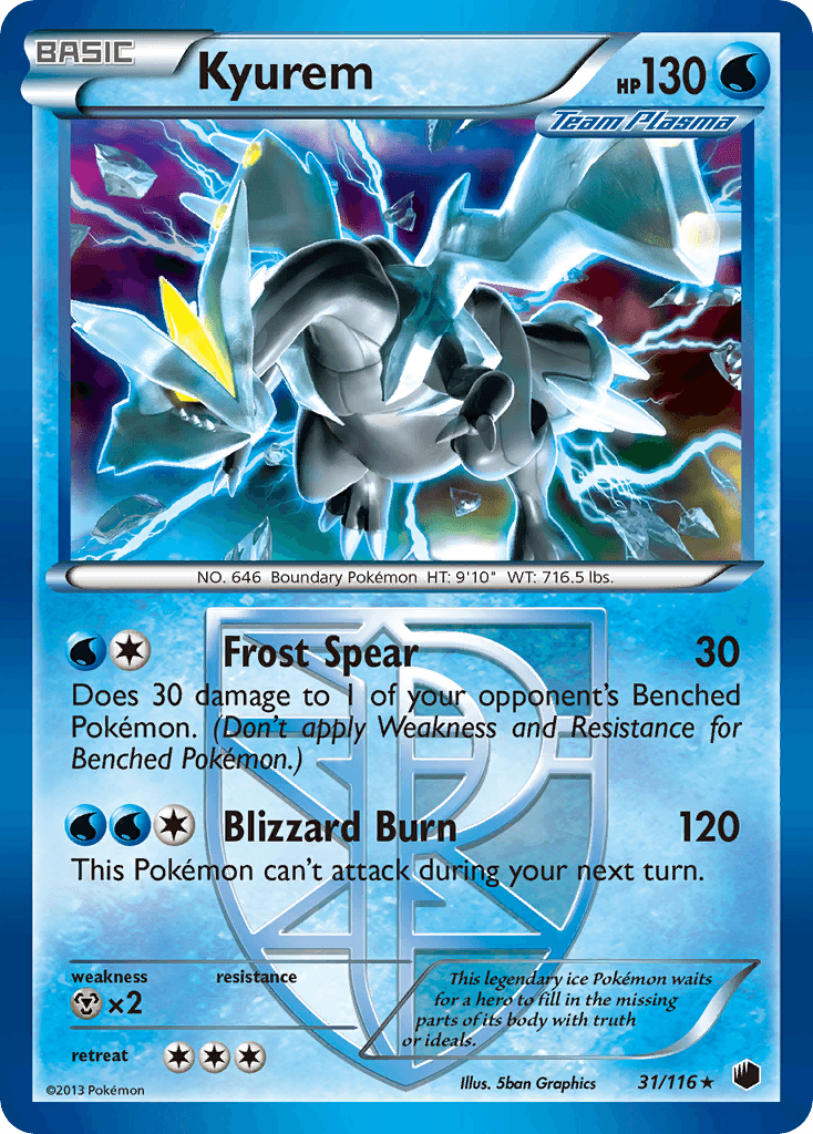 Kyurem Pokémon card