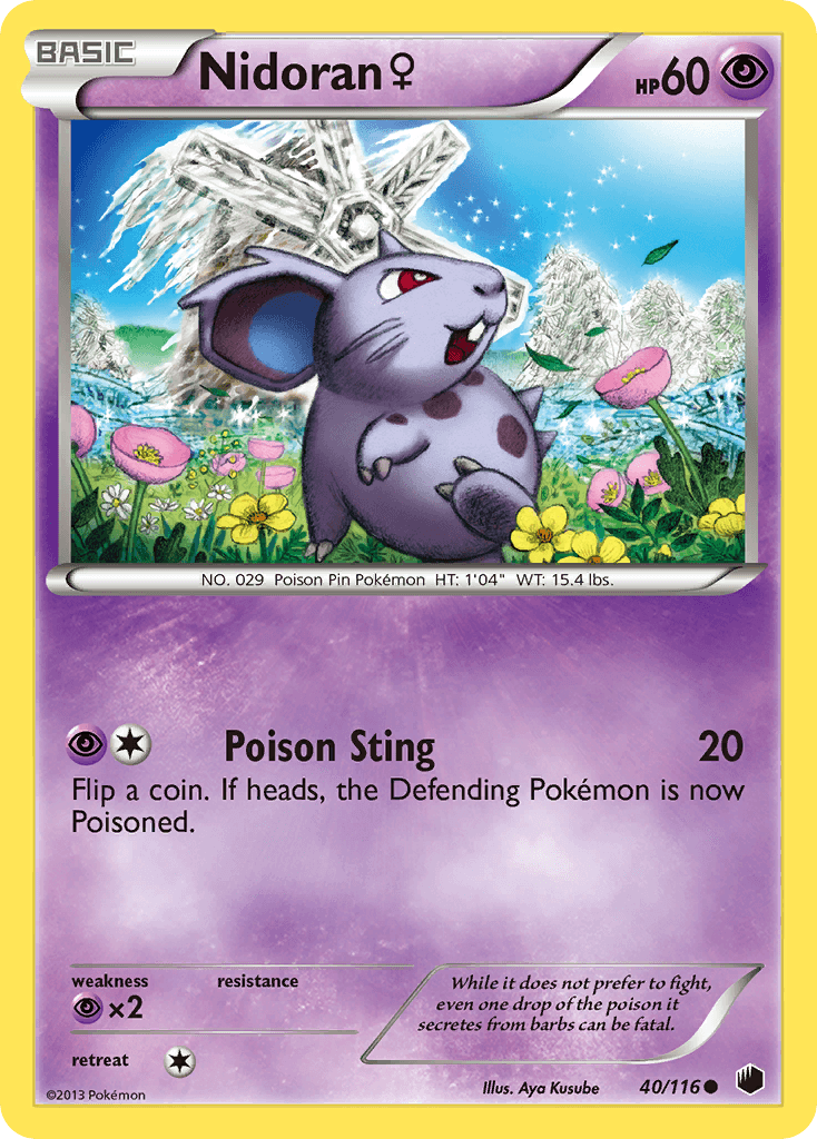 Nidoran ♀ Pokémon card