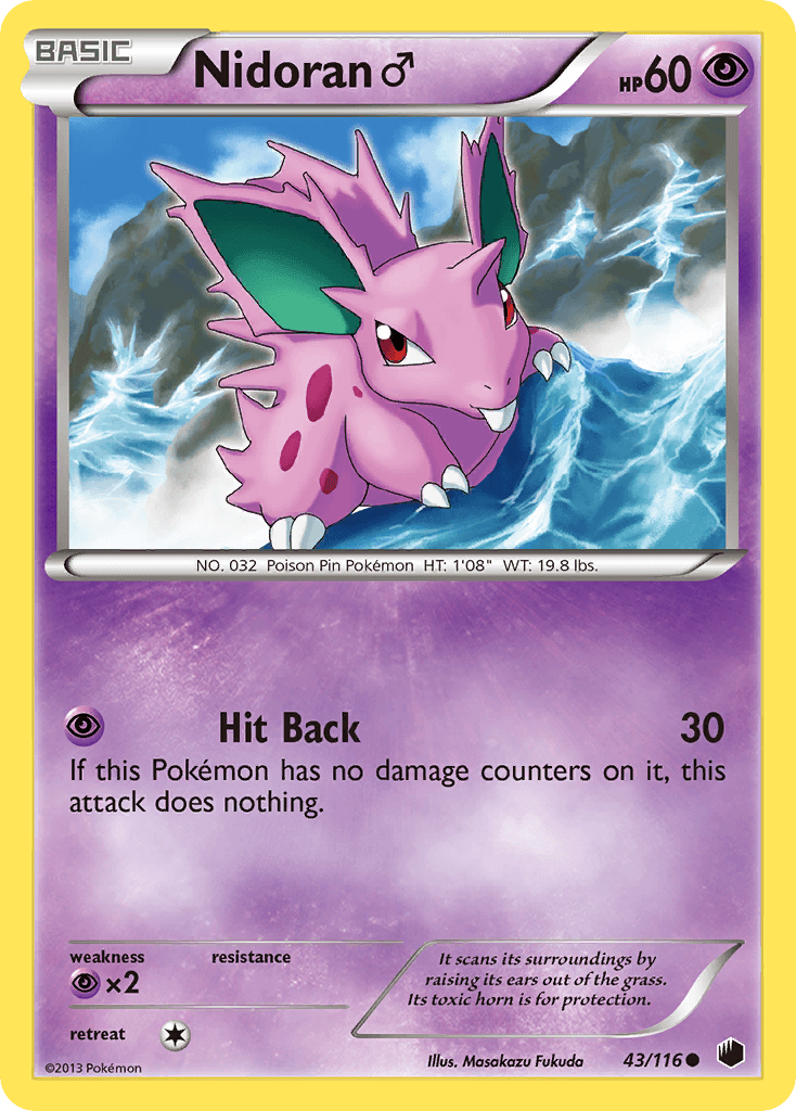 Nidoran ♂ Pokémon card