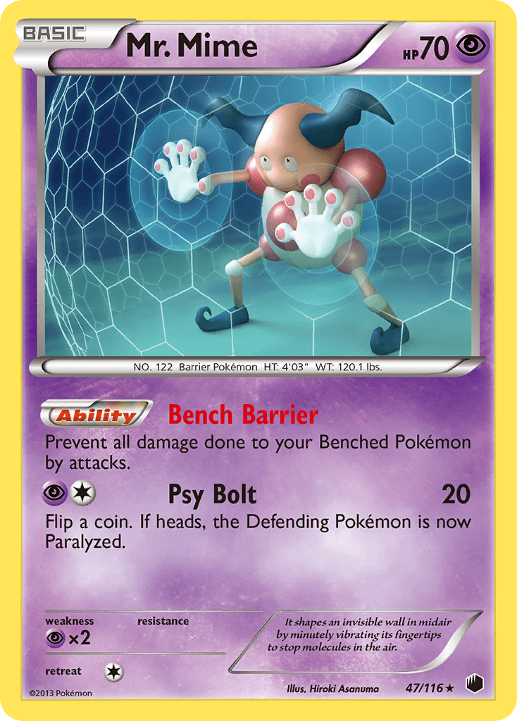 Mr. Mime Pokémon card