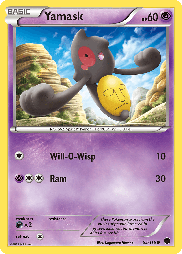 Yamask Pokémon card