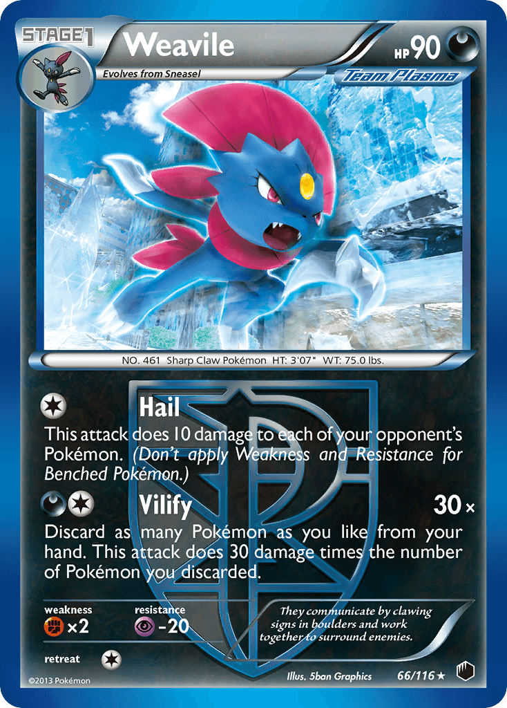 Weavile Pokémon card