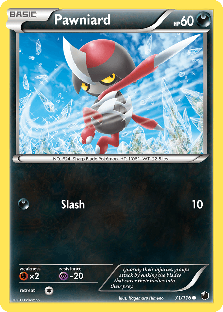 Pawniard Pokémon card
