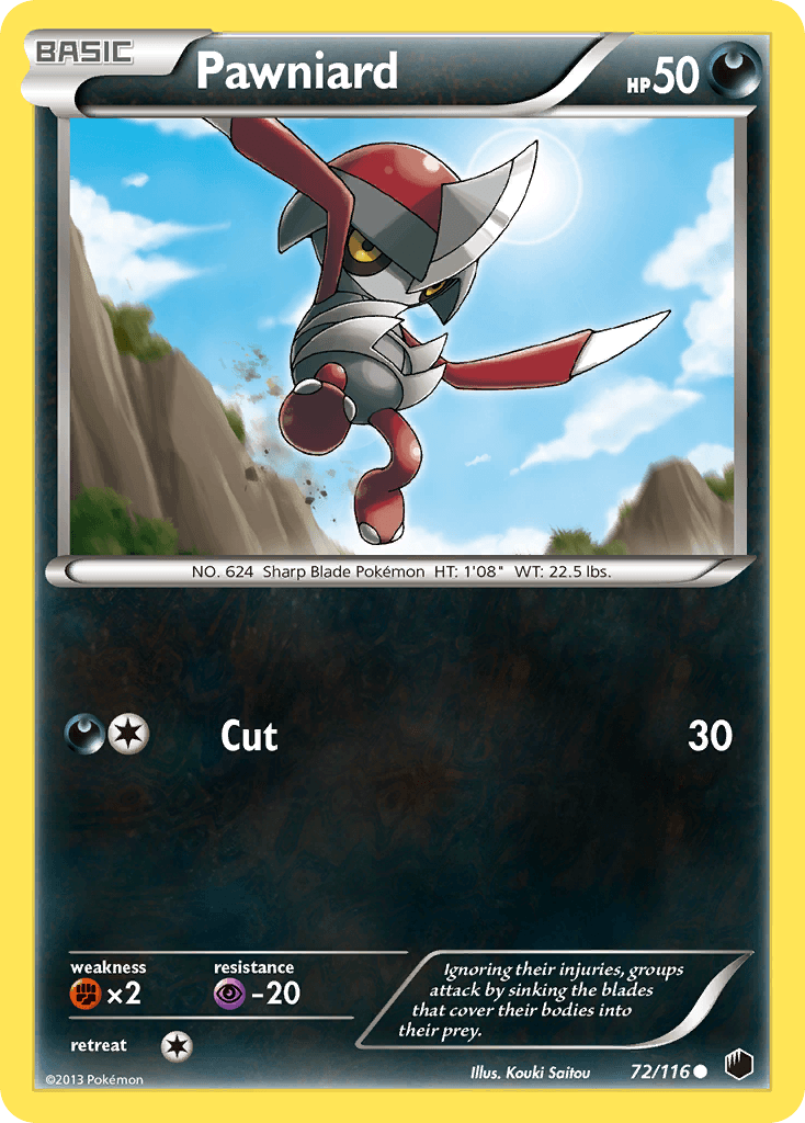 Pawniard Pokémon card