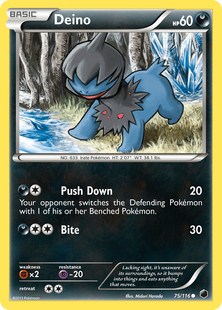 Deino Pokémon card