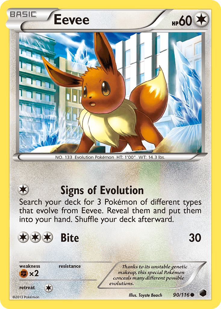 Eevee Pokémon card