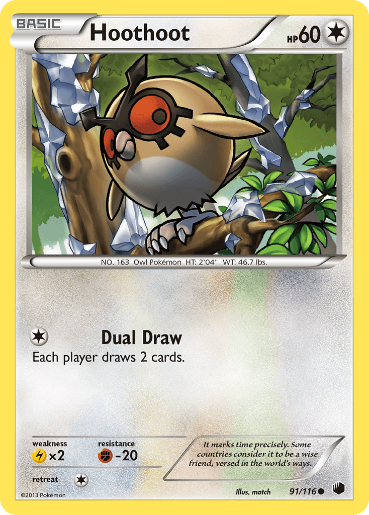 Hoothoot Pokémon card