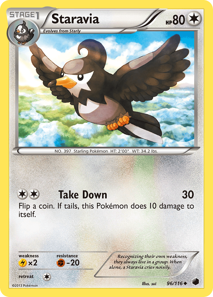Staravia Pokémon card
