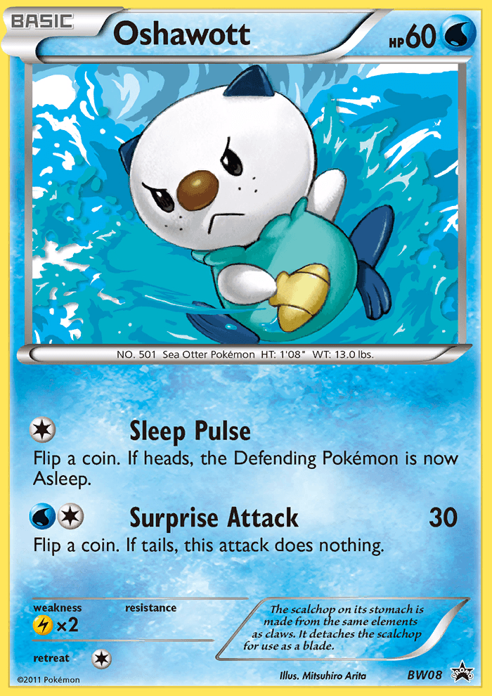 Oshawott Pokémon card