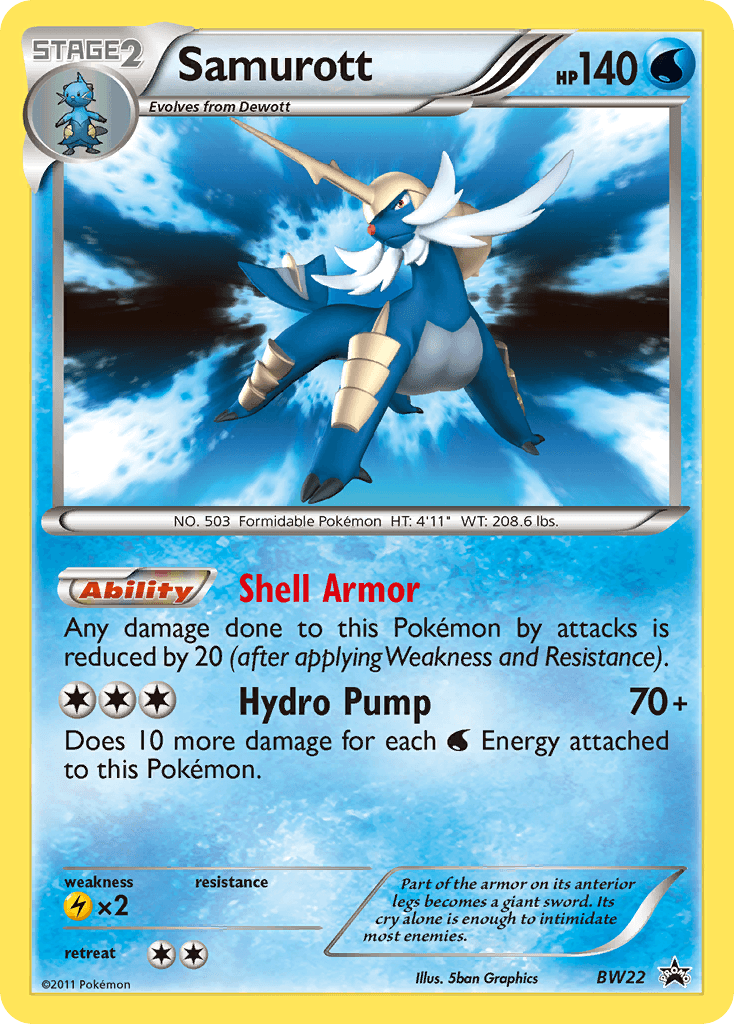 Samurott Pokémon card