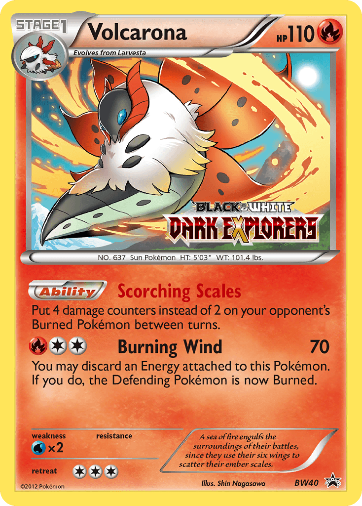 Volcarona Pokémon card