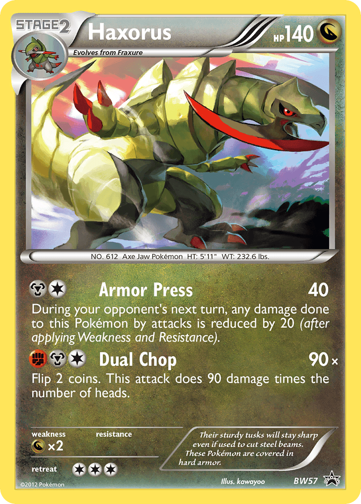 Haxorus Pokémon card