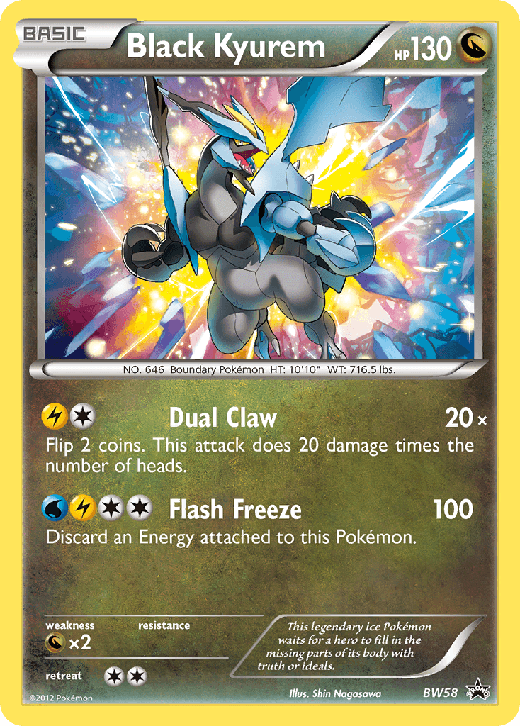 Black Kyurem Pokémon card
