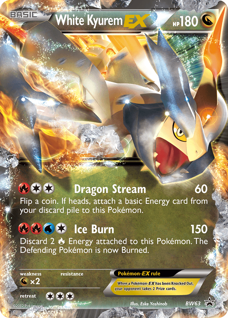 White Kyurem-EX Pokémon card