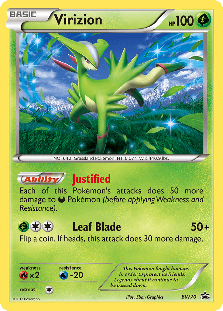 Virizion Pokémon card