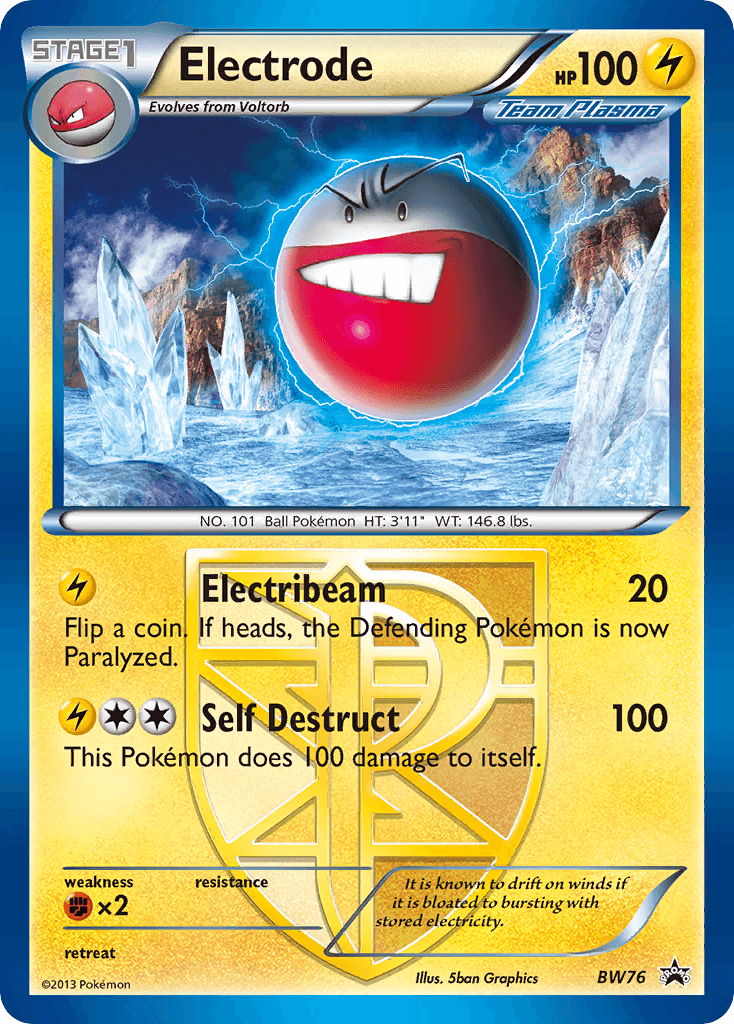 Electrode Pokémon card