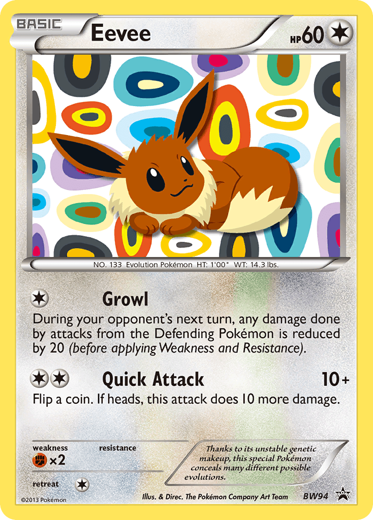 Eevee from BW Black Star Promos