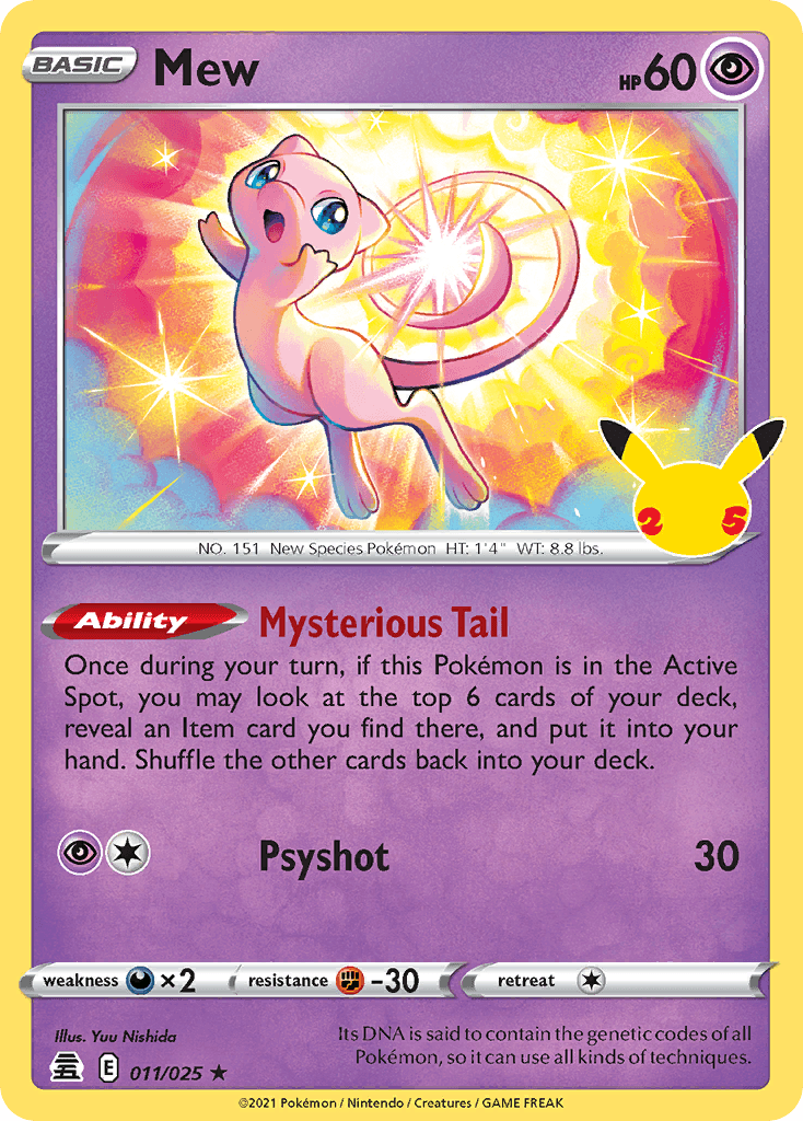 Mew Pokémon card